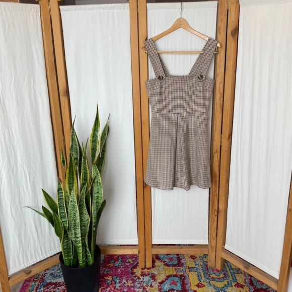 Zara Woman houndstooth overall mini dress - Picture 9 of 9